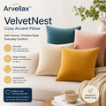 Arvellax™ VelvetNest Cozy Accent Pillow