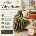 Arvellax™ VelvetHaven Luxury Cushion Throw